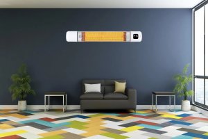 Infrared heater LUXEVA Tora Wi-Fi White, 2.5 kW, with remote control 5