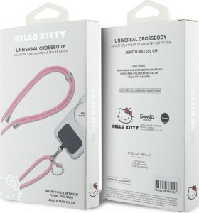 HelloKitty Hello Kitty Patch & Kitty Head Charm Universal Phone Lanyard Pink 5