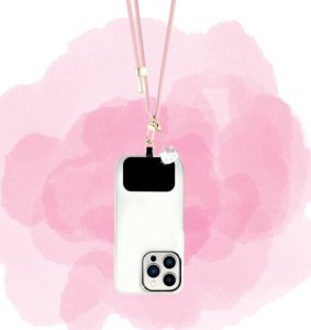 HelloKitty Hello Kitty Patch & Kitty Head Charm Universal Phone Lanyard Pink 8