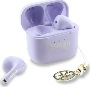 TWS Guess Glossy Effect Printed Classic Logo & Charm Lavender Headphones 2