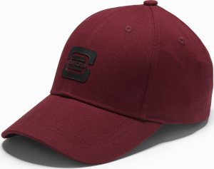 Czapka bejsbolówka męska z logo  bordowa V3 OM-ACCS-0100 1
