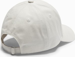 Męska czapka bejsbolówka z daszkiem i prostokątną naszywką  kremowa V2 OM-ACCS-0104 5
