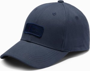 Czapka męska z daszkiem bejsbolówka z patchem  granatowa V2 OM-ACCS-0103 1