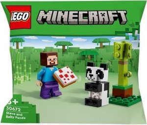 LEGO Minecraft Steve i mała panda 30 szt. (30672) 1