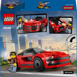 LEGO City Czerwony samochód sportowy 4 szt. (60448) 9