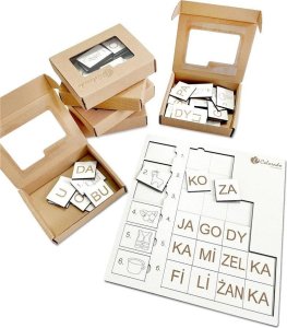 Pakiet: Krzyżówka obrazkowo-sylabowa 6szt EDUKAMP 1
