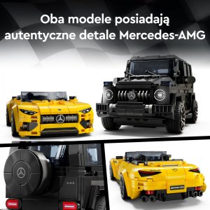 LEGO Speed champions Mercedes-AMG G 63 i Mercedes-AMG SL 63 4 szt. (76924) 5