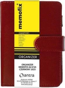 Organizer Memofix A6 K/SA czerwony EDUKAMP 1