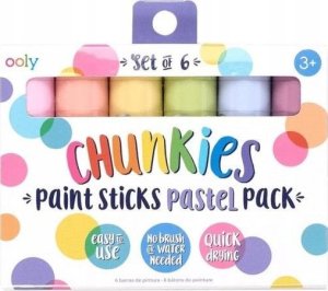 Farba w kredce Chunkies Paint Sticks pastel 6szt. EDUKAMP 1