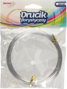 Druciki florystyczne 3mx2mm srebrne EDUKAMP 1