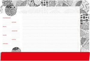 Podkład na biurko notes B3 - mandala do kolorowani EDUKAMP 1