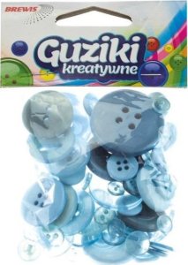 Guziki kreatywne niebieskie 40g EDUKAMP 1