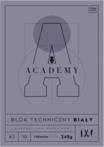 Blok techniczny A3/10K Academy (10szt) EDUKAMP 1