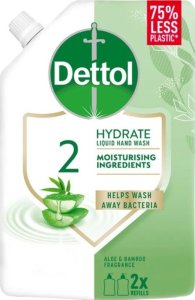 Dettol Nawilżające mydło do rąk w płynie aloes i bambus refill 500ml 1