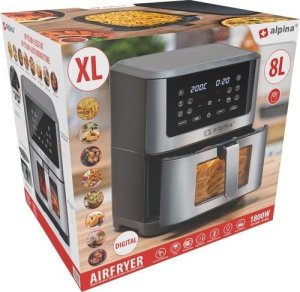 Alpina frytkownica beztłuszczowa 8 litrów cyfrowy wyświetlacz Airfryer 9