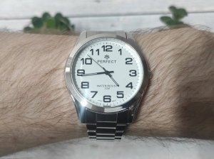 Zegarek Perfect R403P-01 męski klasyczny czytelny . 3