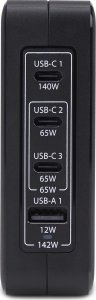 STARTECH.COM 140W USB-C-Wandladeger�t 3x USB-C/1x USB-A PD 3.1 Internationaler GaN-Ladeger�t fur MacBook/Dell XPS/Inspiron 3