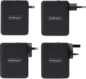 STARTECH.COM 140W USB-C-Wandladeger�t 3x USB-C/1x USB-A PD 3.1 Internationaler GaN-Ladeger�t fur MacBook/Dell XPS/Inspiron 5