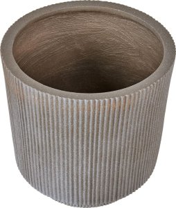 Doniczka okrągła  37 cm beżowoszara DARIA 4