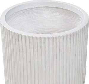 Beliani Doniczka  24 cm złamana biel DARIA 4