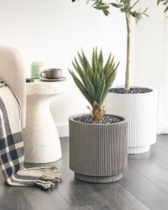 Doniczka  30 cm beżowoszara DARIA 2