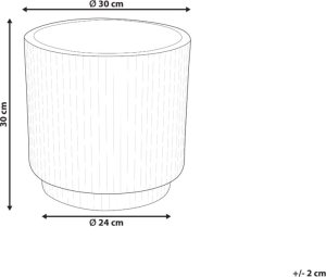 Doniczka  30 cm beżowoszara DARIA 7