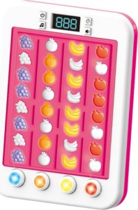 LeanToys Elektroniczna Gra Rytmiczna Owoce Światła Dźwięki Różowa LEAN Toys 3