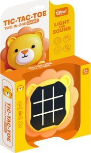 LeanToys Gra Elektroniczna 3w1 Kółko i Krzyżyk Memory Lew Pomarańczowy LEAN Toys 5