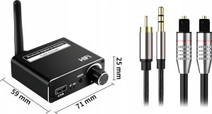 TRANSMITER BLUETOOTH 5.0 KONWERTER AUDIO DAC 5.1 ODBIORNIK BT CINCH AUX USB one size 7