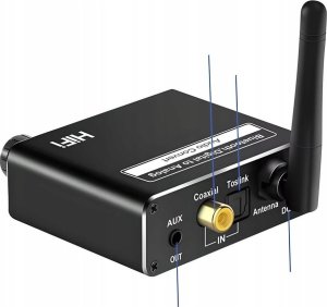 TRANSMITER BLUETOOTH 5.0 KONWERTER AUDIO DAC 5.1 ODBIORNIK BT CINCH AUX USB one size 9