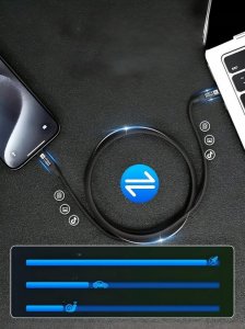 Kabel USB Pawonik KABEL USB 3.2 Thunderbolt 3 100W 20Gbps 8K60Hz 4K120Hz PRZEWÓD USB C 1,5M one size 7