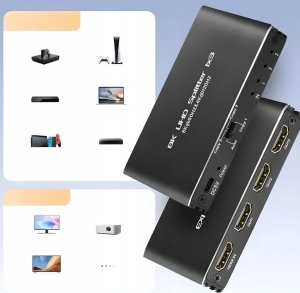 SPLITTER HDMI 2.1 1x3 ROZDZIELACZ ULTRAHD HDCP 2.3 8K60HZ 4K 120HZ - 3 TV one size 5