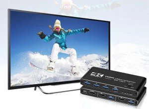 PRZEŁĄCZNIK KVM HDMI 2.0 4xUSB 3.0 SWITCH 4K/60HZ 2 KOMPUTERY - 1 MONITOR one size 12