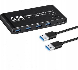 PRZEŁĄCZNIK KVM HDMI 2.0 4xUSB 3.0 SWITCH 4K/60HZ 2 KOMPUTERY - 1 MONITOR one size 7