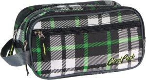 COOLPACK - WAVE - KOSMETYCZKA DUŻA - Green tartan 1