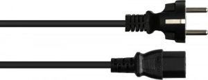 Alcasa P0030-S050 kabel zasilające Czarny 5 m Wtyczka zasilająca typu E+F C13 panel 2