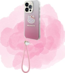 Zawieszka na telefon Hello Kitty Nylon    Cord Kitty Head różowy 6