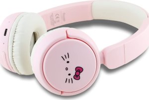 Słuchawki nauszne Hello Kitty Face Logo   Bluetooth różowy 2