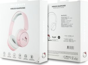 Słuchawki nauszne Hello Kitty Face Logo   Bluetooth różowy 5