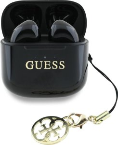 Słuchawki TWS Guess Glossy Effect         Printed Classic Logo & Charm czarny 1