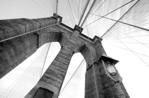 Brooklyn Bridge Wide Angle - fototapeta 175x115 1