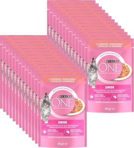 Purina One Junior Karma dla kociąt z łososiem i marchewką 26x85g 1