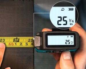 DALMIERZ LASEROWY 3w1 40m LCD MIARKA 5m FUNKCJE POMIAROWE USB 7