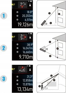 DALMIERZ LASEROWY POMIAR KĄTA POZIOMICA SMART LIFE ANDROID iOS SZKIC 100m 13