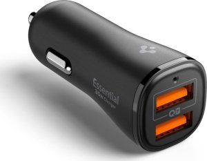 SPIGEN ESSENTIAL EV302 2-PORT CAR CHARGER 30W BLACK 3