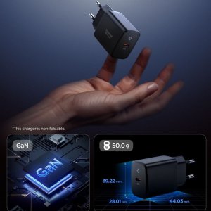 SPIGEN ESSENTIAL EE201EU 1-PORT NETWORK CHARGER 20W BLACK 2