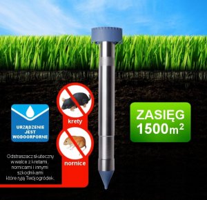 MOCNY ODSTRASZACZ KRETÓW NA WĘŻE ŻMIJE ZASKROŃCE KRETY 7