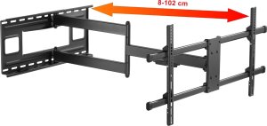 Dlugi 102cm Uchwyt do Telewizora 43-80 cali VX-530 Wieszak TV Extra Mocny 2