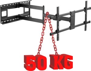 Dlugi 102cm Uchwyt do Telewizora 43-80 cali VX-530 Wieszak TV Extra Mocny 9