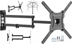 Długi 61cm 20-55" Uchwyt TV Wieszak do Telewizora MS-405 1